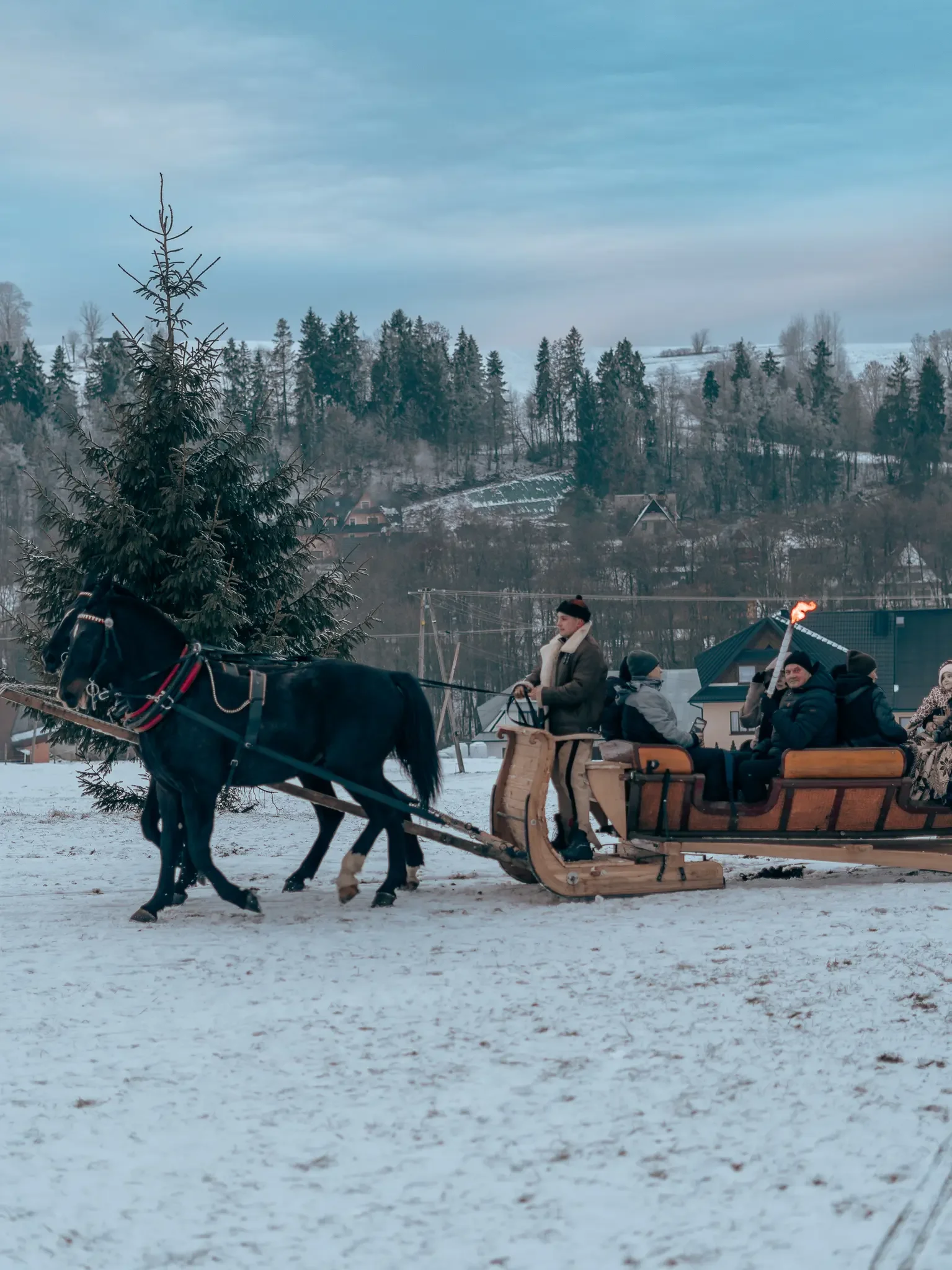 Tradycyjny kulig góralski